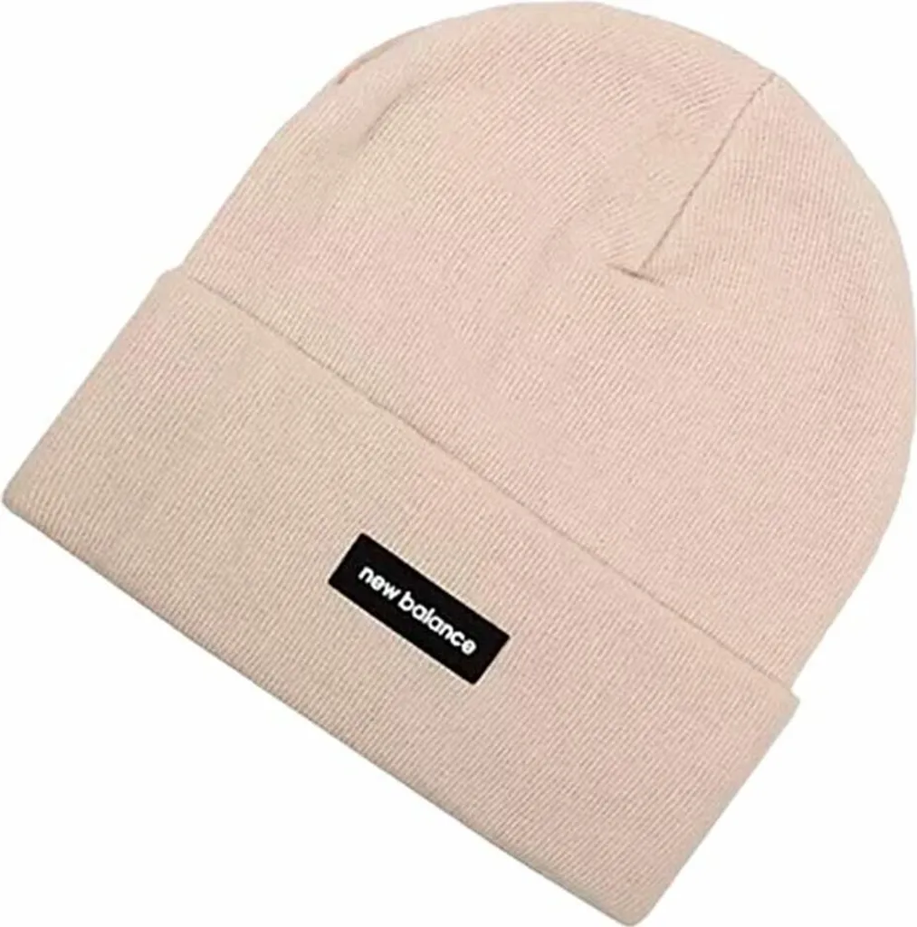 Bonnet New Balance Linear Knit Cuffed Blanc Chaud - Style Sport Chic