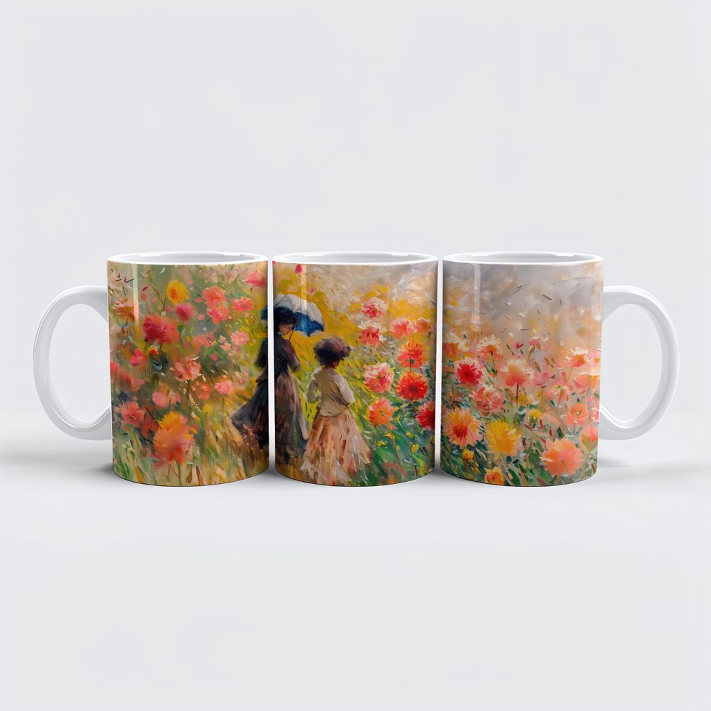raxxa Premium-Tasse "Impressionist Garden Art Mug Dahlia Garden Path"