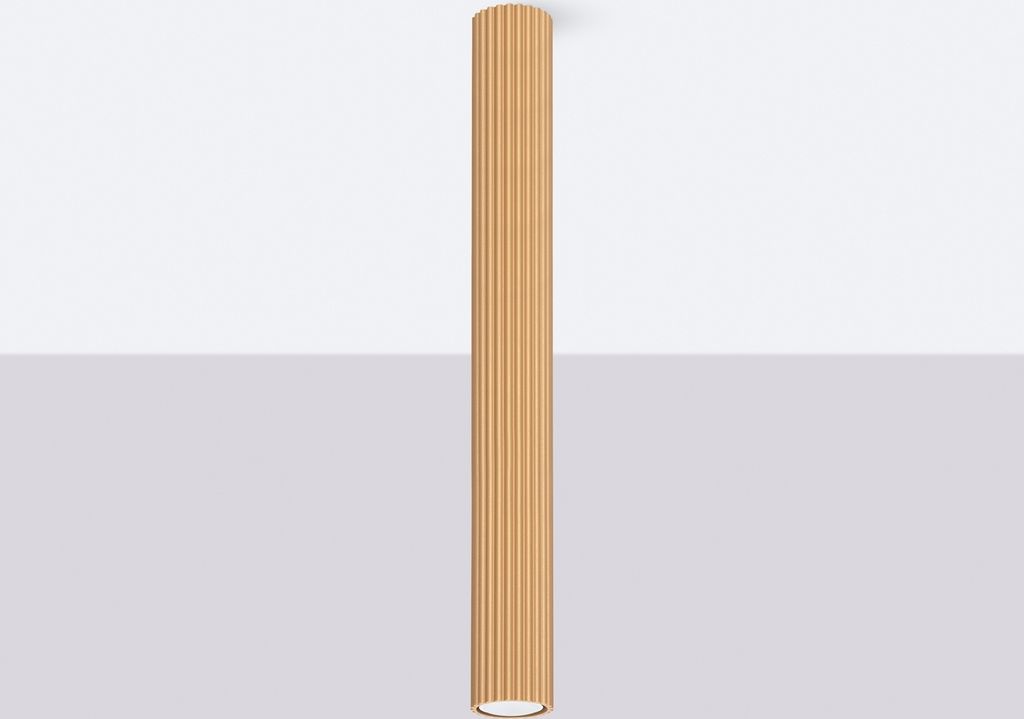 Plafond KARBON 60 golden 1xGU10 10W Aluminium 60x6.5x6.5cm Sollux Lighting