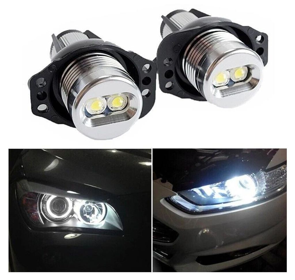 Set di 2 luci LED bianche brillanti "Angel Eyes" (occhi Immagine del prodotto 