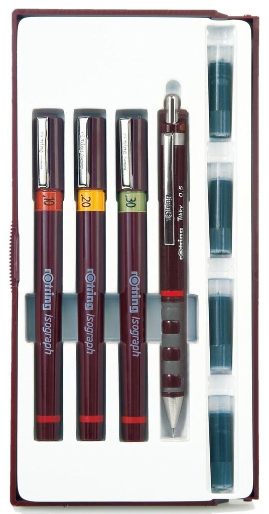 Rotring Isograph 0.2/0.3/0.5, Verschlossener Gelschreiber, Produktbild 