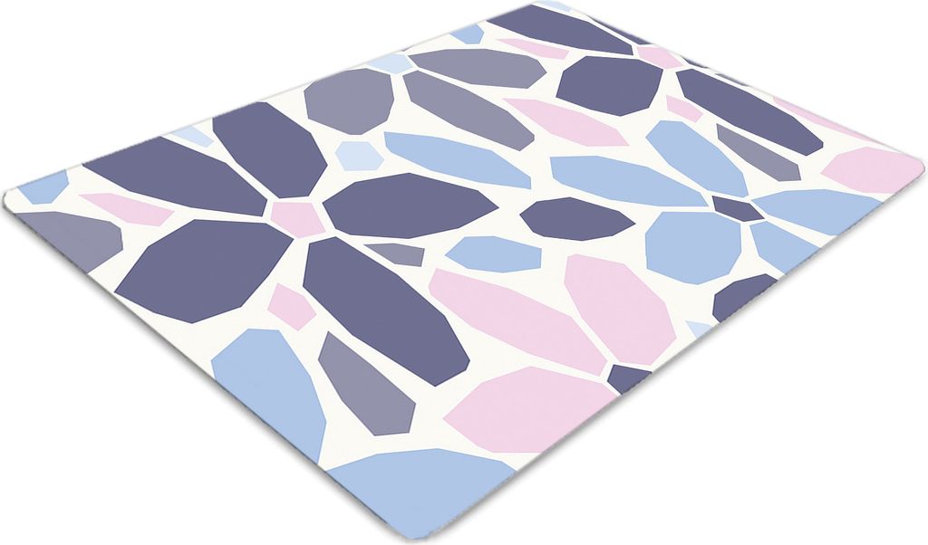 Stuhlunterlage Bürostuhlunterlage 120 cm x 90 cm Bodenmatte Bürostuhlunterlage - Geometrische Blumen