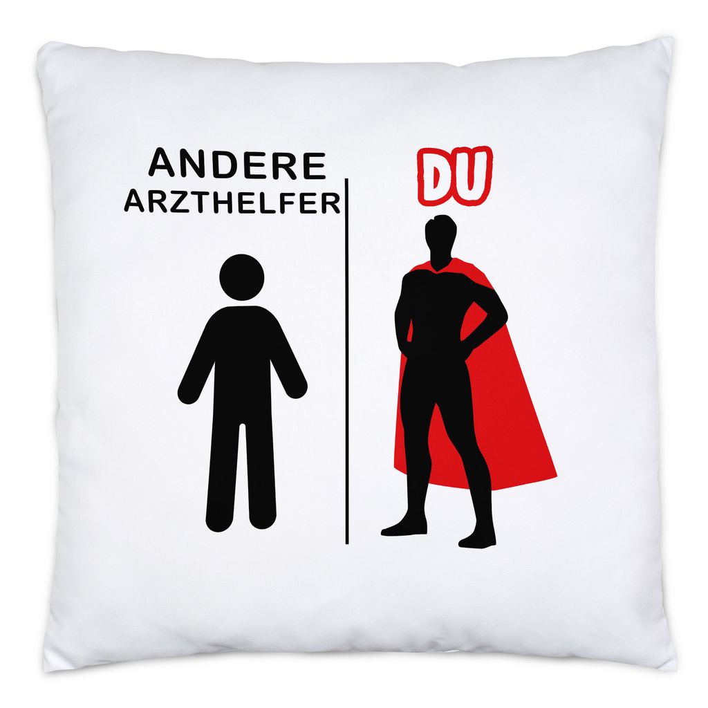 Andere Arzthelfer Du Kissen Inkl. Füllung Superheld Mein Held Dankeschön Geschenkidee Lustig Humor