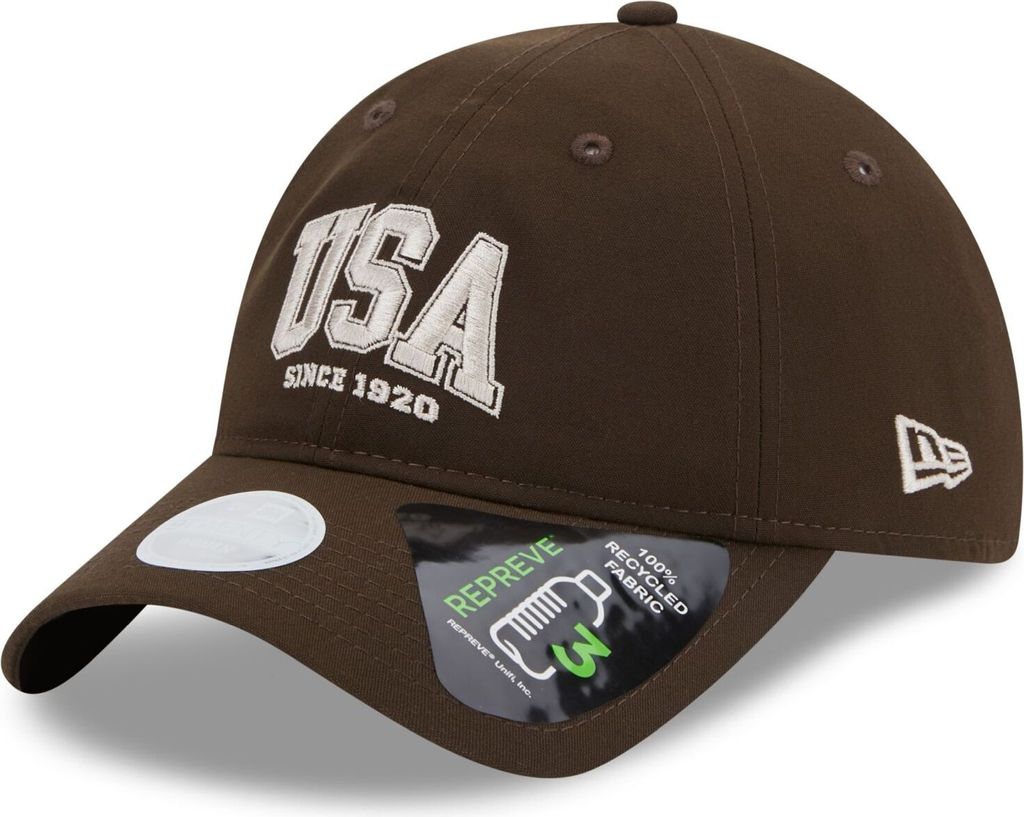 New Era 9Twenty Damen Cap - USA 1920 walnut braun