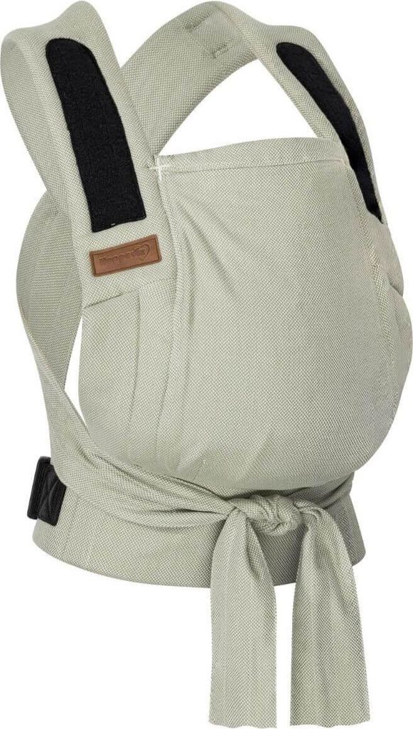 HOPPEDIZ Babytrage Bondolino b.pure Komforttrage ab Geburt (3 - 20 kg) Bauchtrage, Rückentrage & Hüfttrage Elba