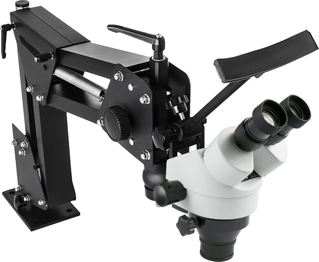 Microscope Bijoutier Grossissement 7-45x avec Réglage Multidirectionnel
