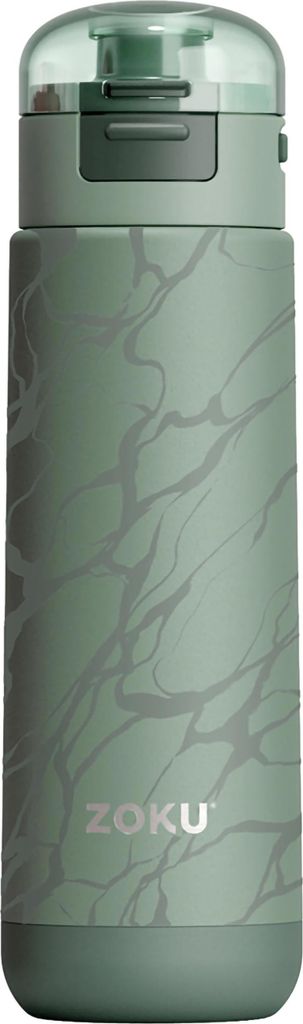 ZOKU Zoku - Edelstahl Trinkflasche Sport 0,5L Green Marble ZK 504-303 815706024379