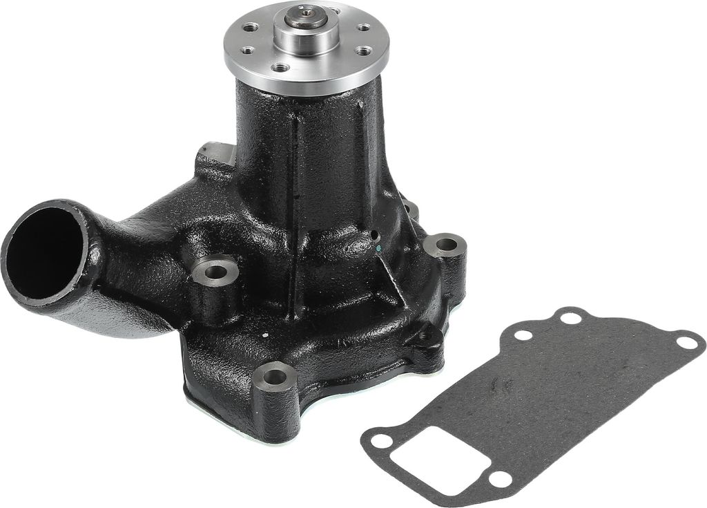 Wasserpumpen-Kit kompatibel für Hitachi Bagger EX200-5 für Isuzu 6BG1 IS-071, langlebige schwarze Metall-Frontmotor-Wasserpumpe mit Dichtung