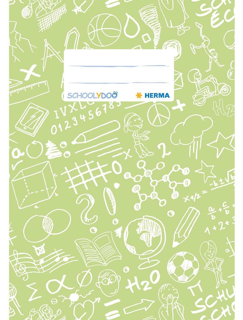 HERMA Heftschoner "Schoolydoo" DIN A5 aus PP hellgrün