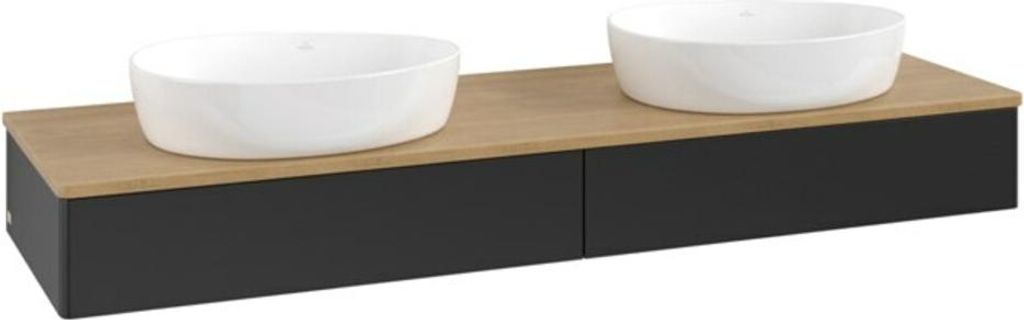 V&B Waschtischunterschrank ohne Frontstruktur Antao 160x50cm, WTP-farbe hon. Oa, bla m Lac