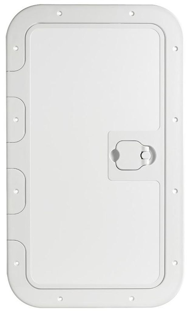 Weißer Inspektionsdeckel mit rutschfester Oberfläche 350x600mm - Osculati 20.302.00