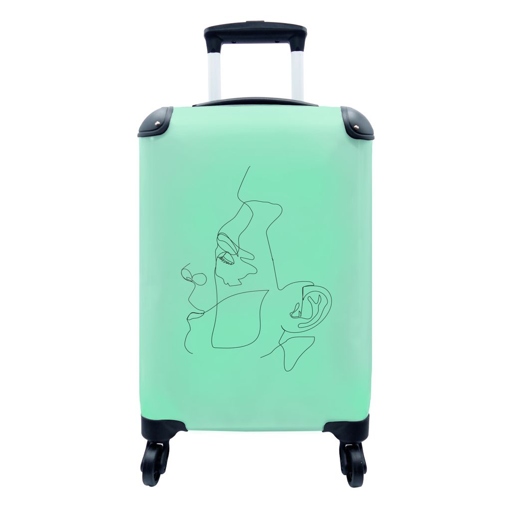 MuchoWow® Koffer Handgepäck Trolley Rollkoffer Kleine Produktbild 