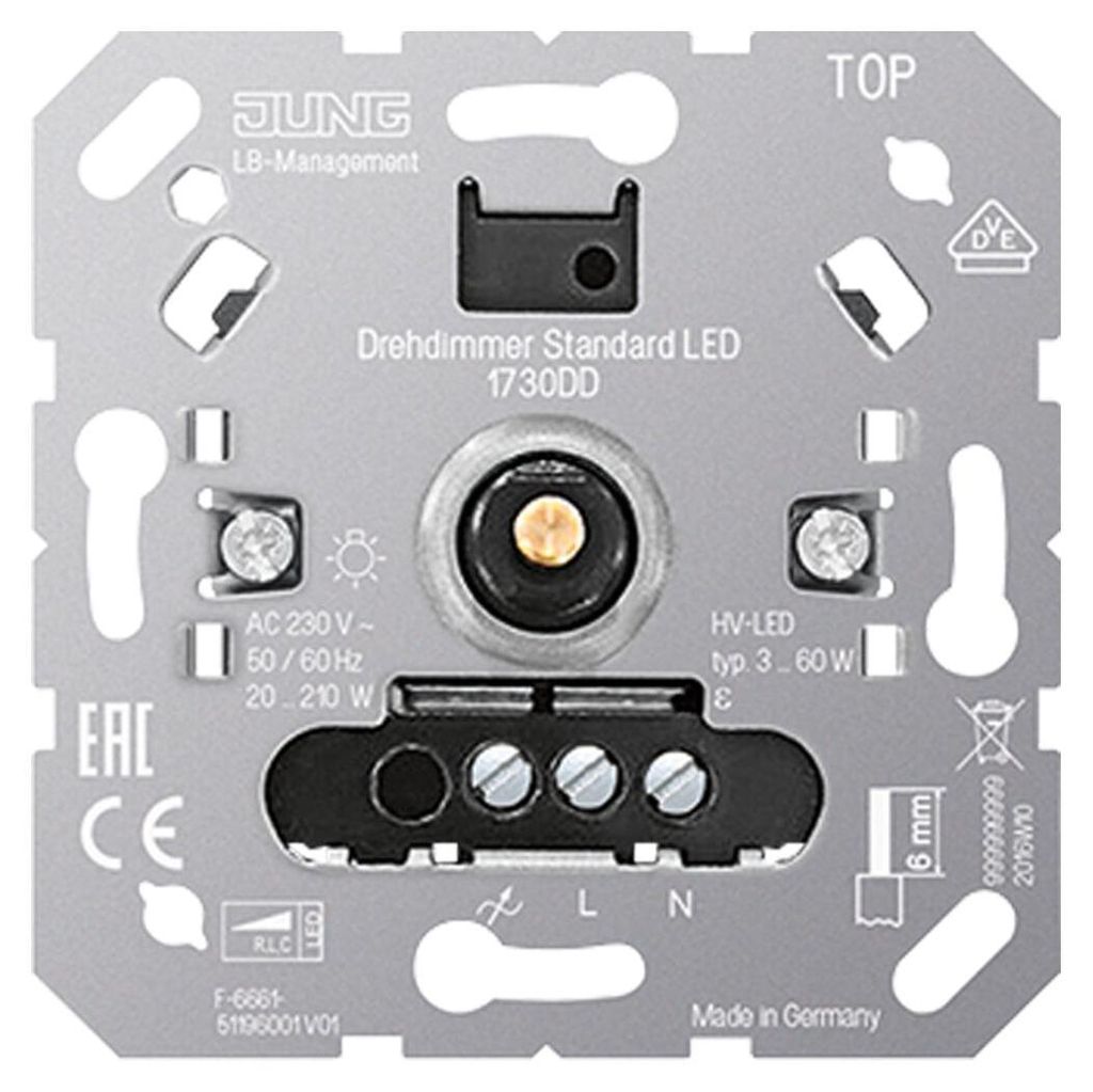 Jung Drehdimmer Standard LED, ohne Nebenstelleneingang, 1 Produktbild 