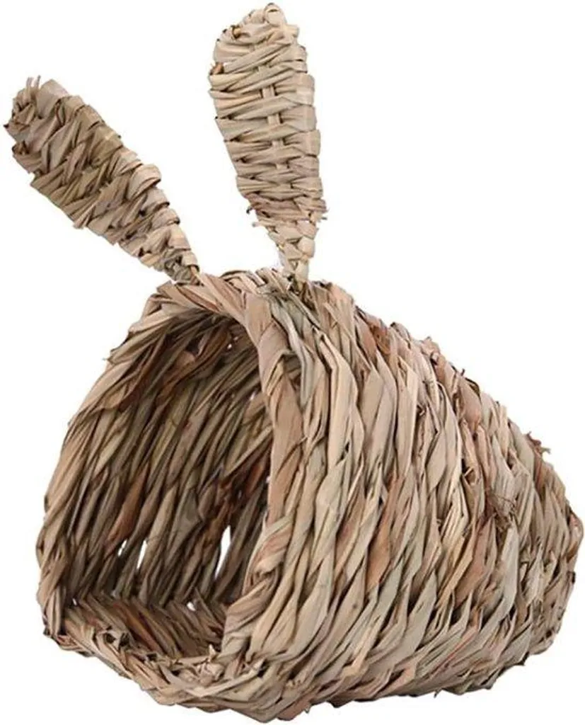 Maisonnette en herbe comestible - Jouet à mâcher naturel pour rongeur