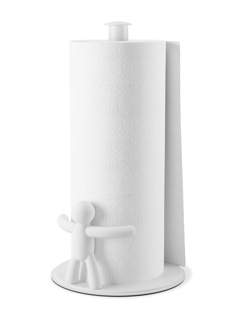 Umbra Küchenrollenhalter Buddy, Papierrollenhalter, Eisen, Weiß, 1019271-660