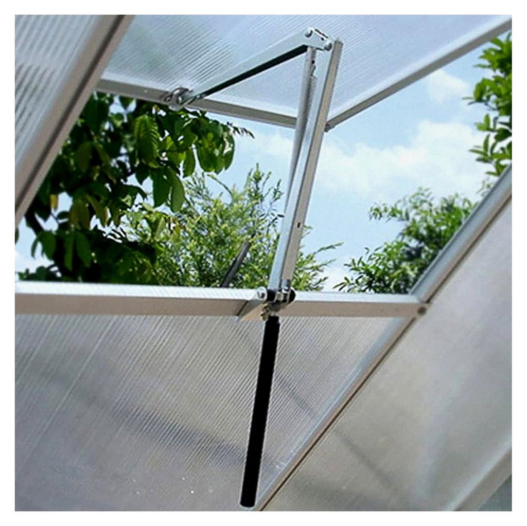 Automatischer Fensteröffner für Gewächshäuser, Fensterantrieb mit Temperatursteuerung, Hubhöhe 45 cm, bis 7 kg, verzinkter Stahl (1 Stück)