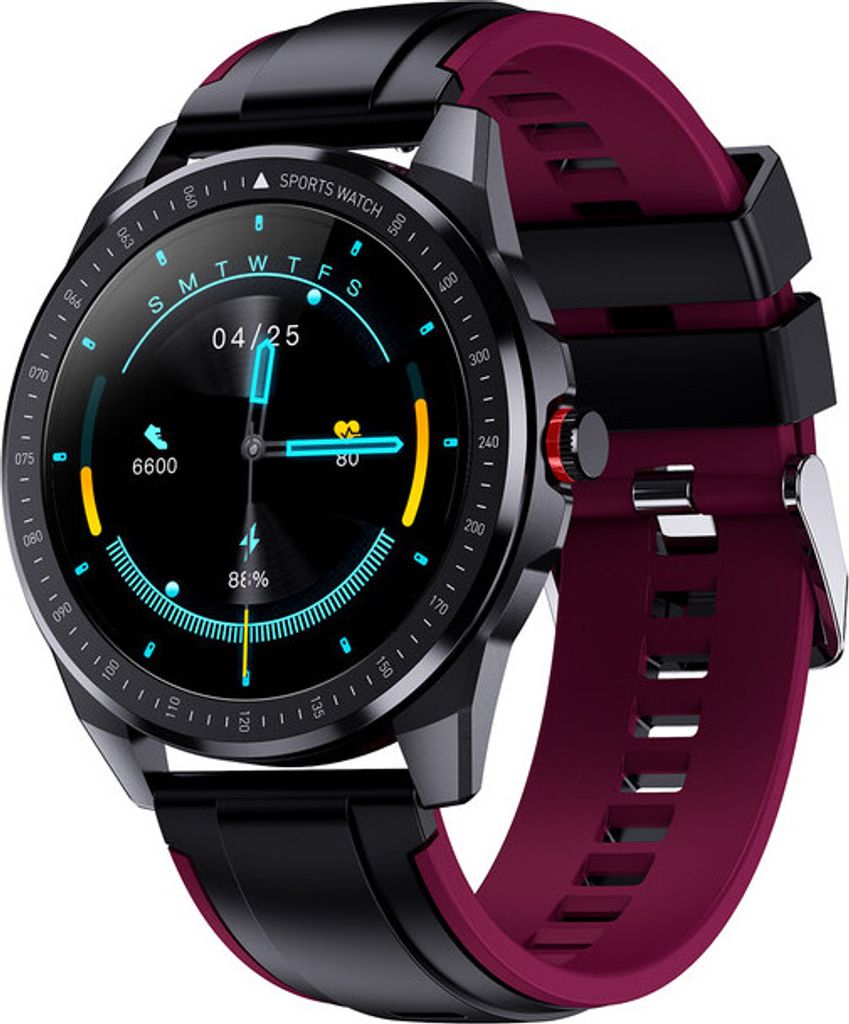 Smart Watch Fitness Tracker mit 15 Sportmode Wasserdichter Bluetooth Pulsmesser Schlafqualität Tracker Lila