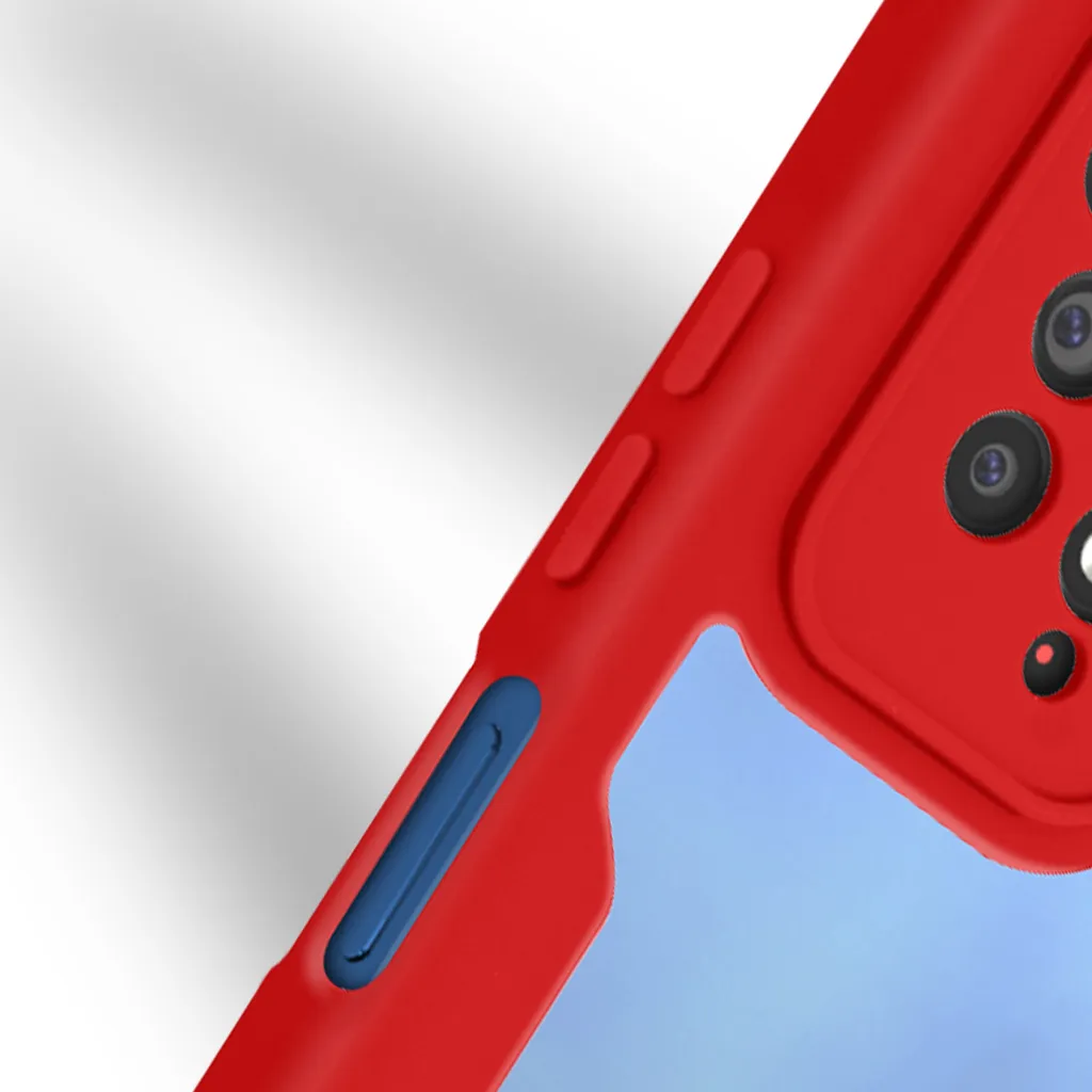 Cover Integrale Avizar 360 per Redmi Note 11 Pro 5G - Silicone Rosso - 5