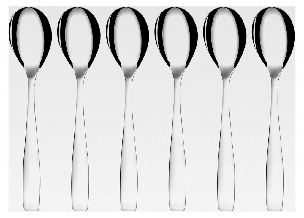 Espressolöffel Set, 6 Stück, Edelstahl, hochglanzpoliert, spülmaschinengeeignet, Serie Königstein