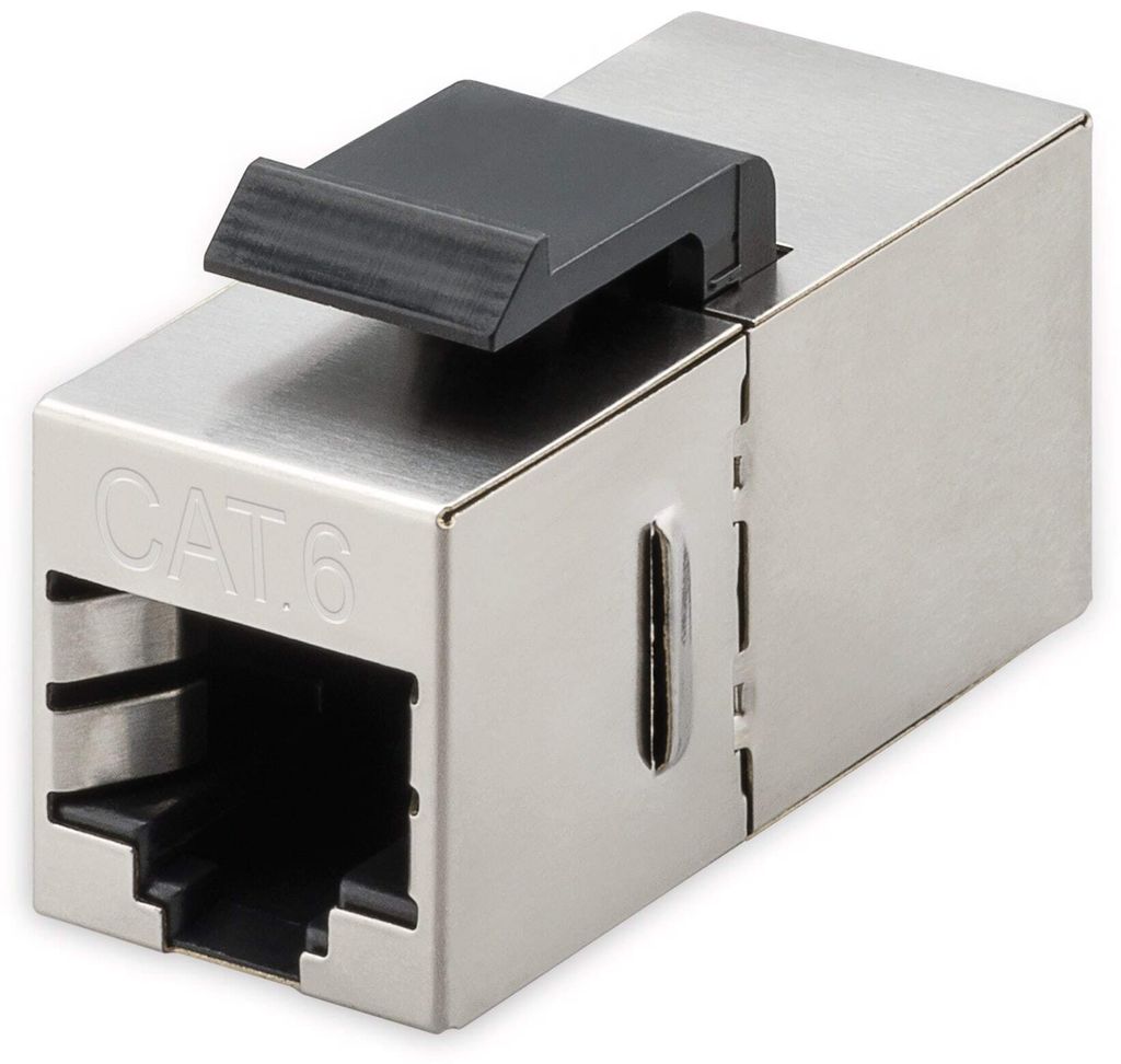 goobay CAT 6 Keystone RJ45 Modul STP Slim line 15,9 mm Produktbild 