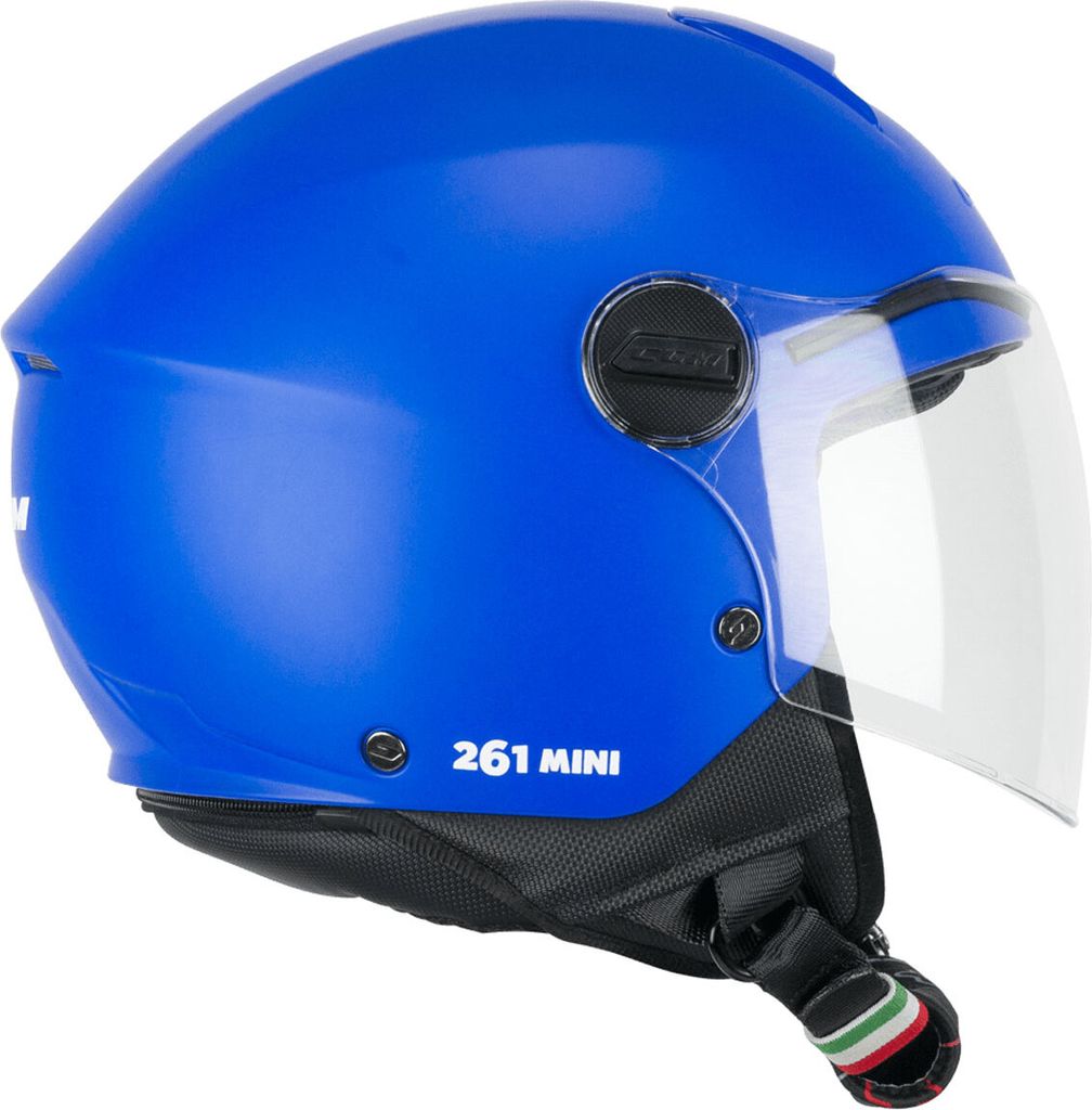 Kinder Jet Helm CGM 261A MINI MONO Undurchsichtiges Blau größe JM