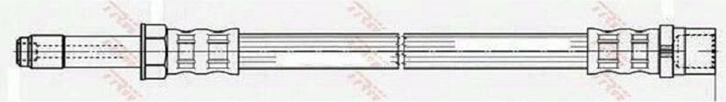 TRW PHB624 Bremsschlauch für VW CRAFTER 30-50 Kasten (2E) CRAFTER 30-35 Bus (2E) CRAFTER 30-50 Pritsche/Fahrgestell (2F) passend für MERCEDES-BENZ