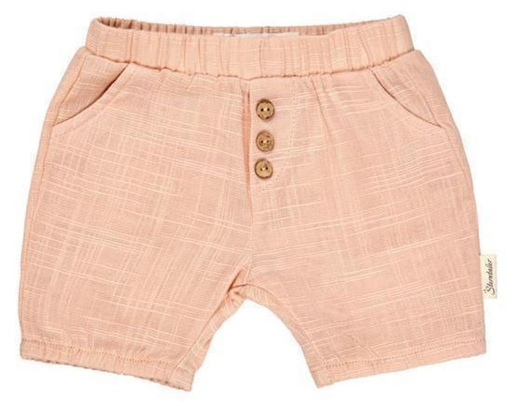 Sterntaler Shorts aus Baumwolle mit elastischen Bündchen aprikose 86