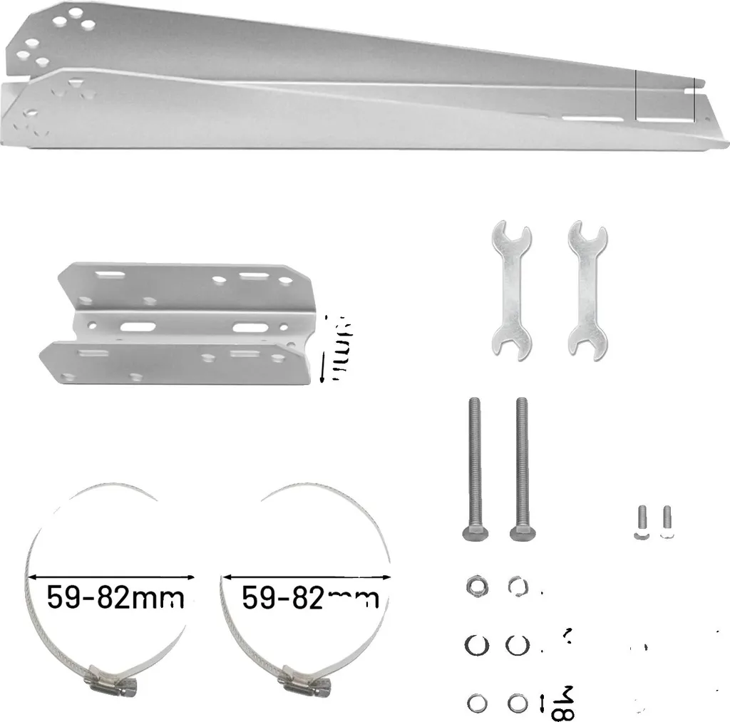 Fixation panneau solaire anti-corrosion ajustable pour vent fort