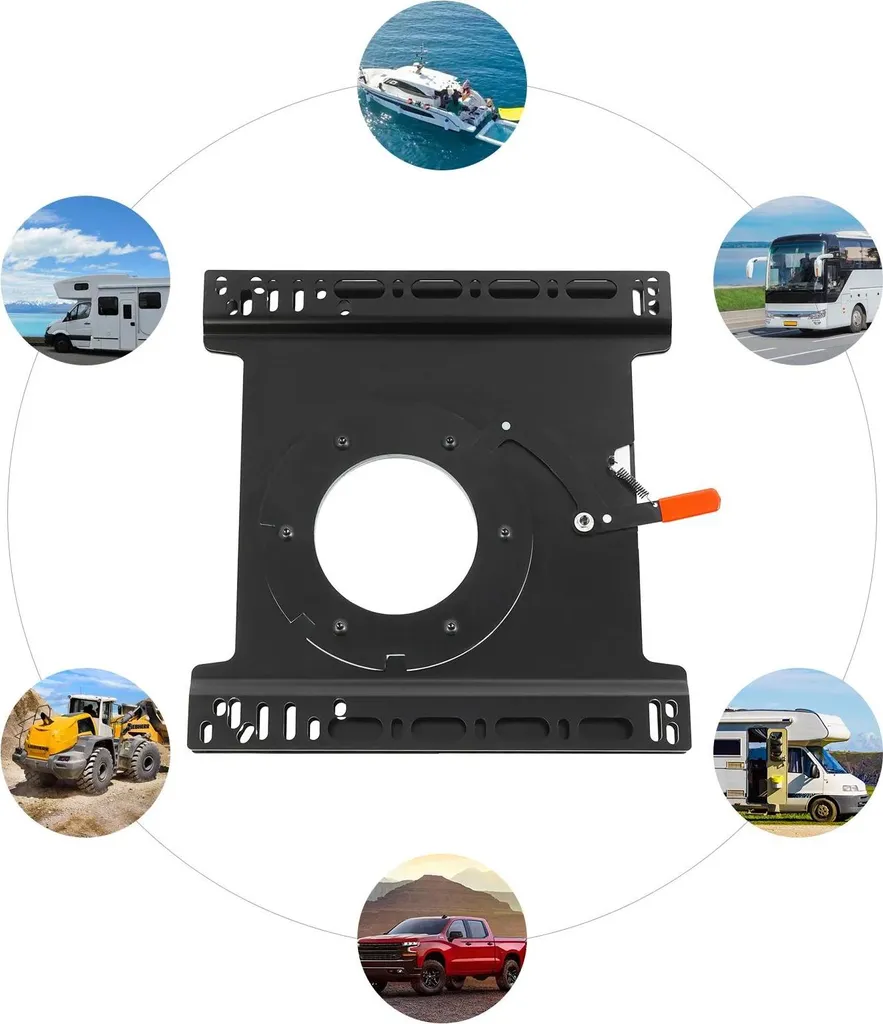 Support Pivotant Siège pour Aménagement Camping-Car et Van - 360°