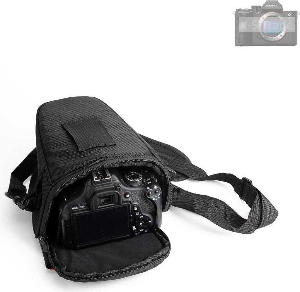 K-S-Trade Kameratasche Fototasche Schultertasche Umhängetasche kompatibel mit Sony Alpha 7R V Colt für Systemkameras Schutzhülle bag