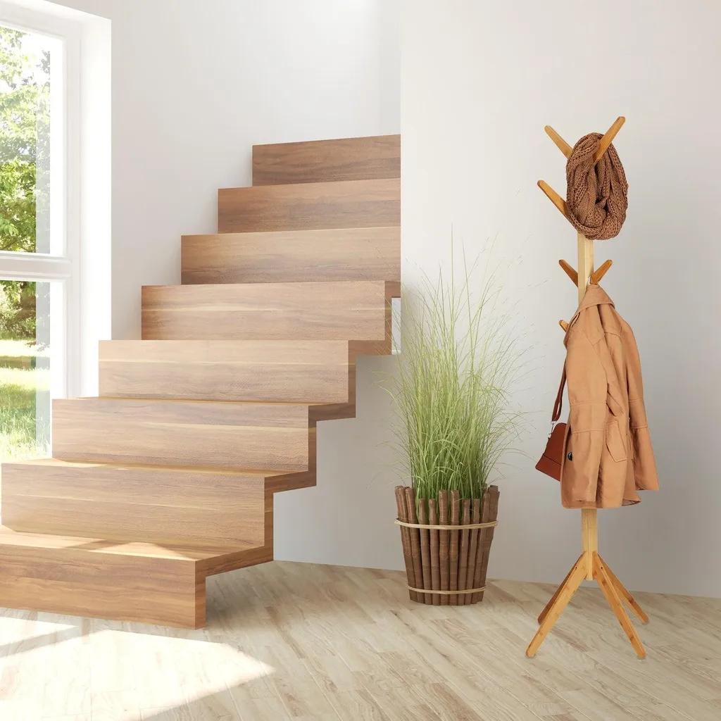 Cintre en bambou pour dressing organisé - Idéal pour vestes et robes