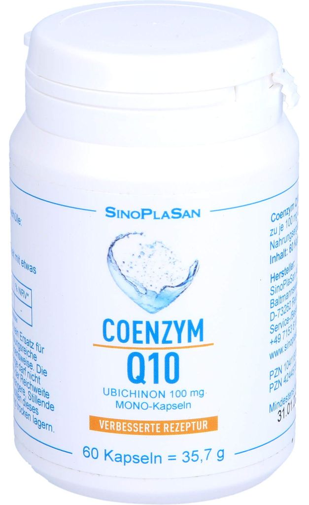 SinoPlaSan Coenzym Q10 Ubichinon Mono-Kapseln 100 mg, 60 Produktbild 