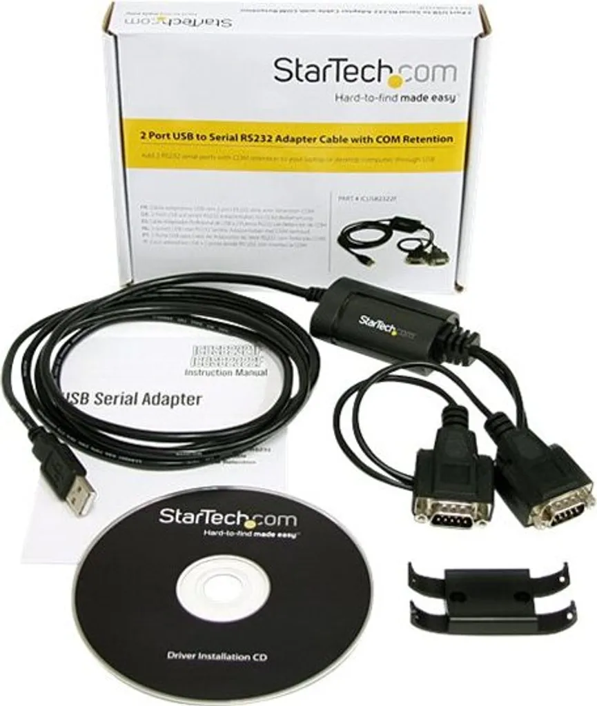 Adaptateur USB vers 2x RS232 FTDI - Résout les Conflits de Port COM