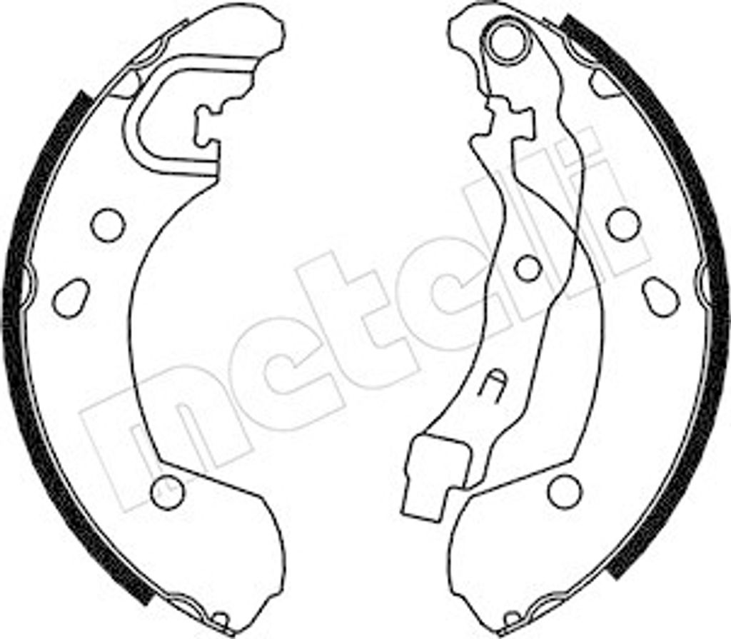 Bremsbackensatz Metelli 53-0290 für Nissan Renault Hinterachse
