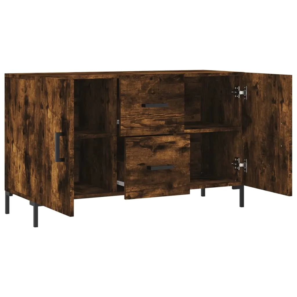 vidaXL Credenza rovere affumicato 100x36x60 cm materiale a base di legno - 5