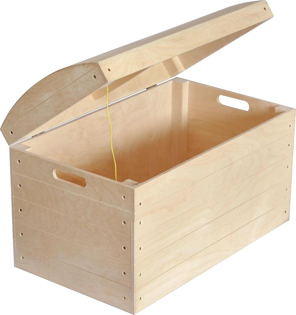 Creative Deco XXL Bardzo Duży Kufer Piracki Drewniany | Zdjęcie produktu 