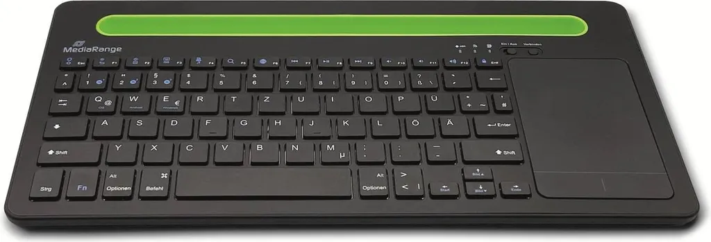 Clavier sans fil avec touchpad MediaRange MROS131 et support mobile - 2