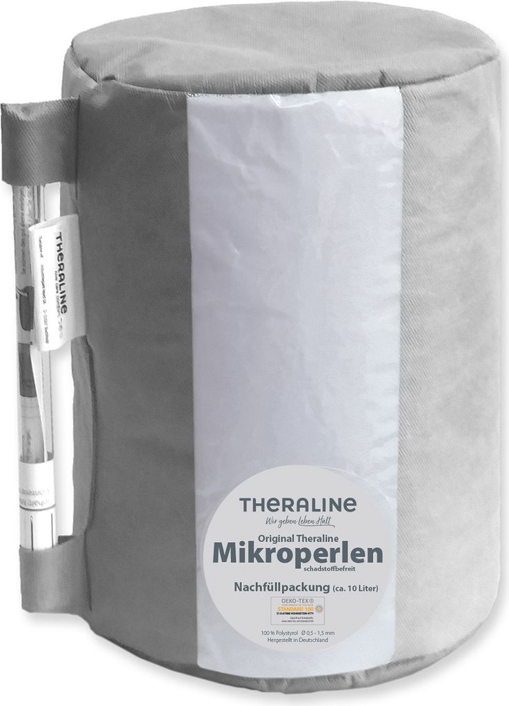 Theraline Nachfüllpackung mit Röhrchen 9,5 Liter EPS-Perlen Produktbild 
