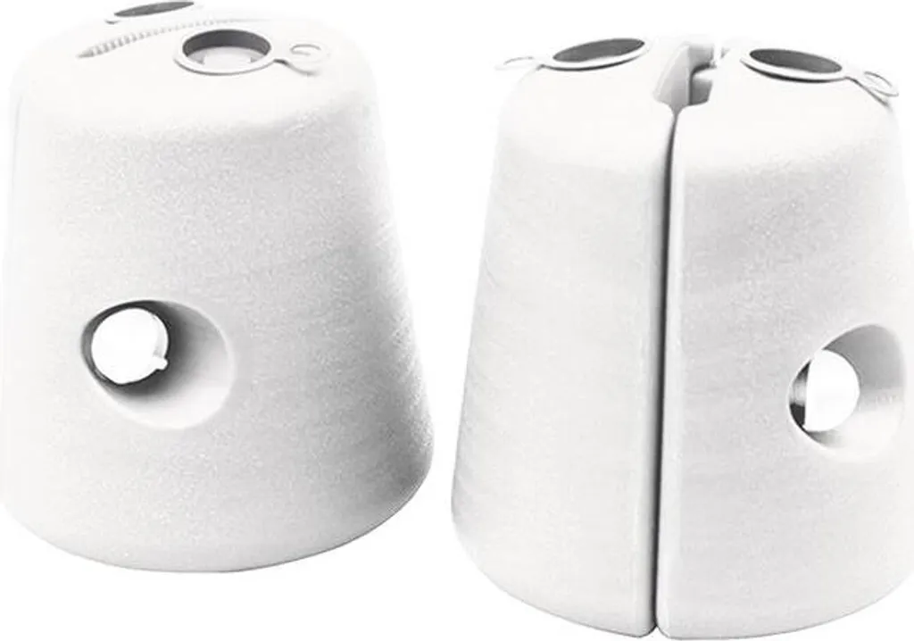 Pied de pavillon blanc en lot de 2 - Lestage stable pour tonnelle