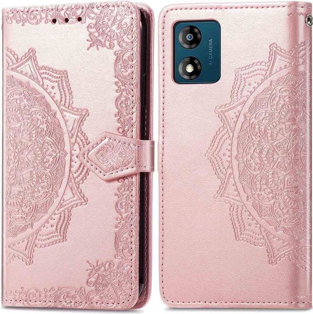 imoshion Mandala Klapphülle Motorola Moto E13 - Rosé gold Produktbild 