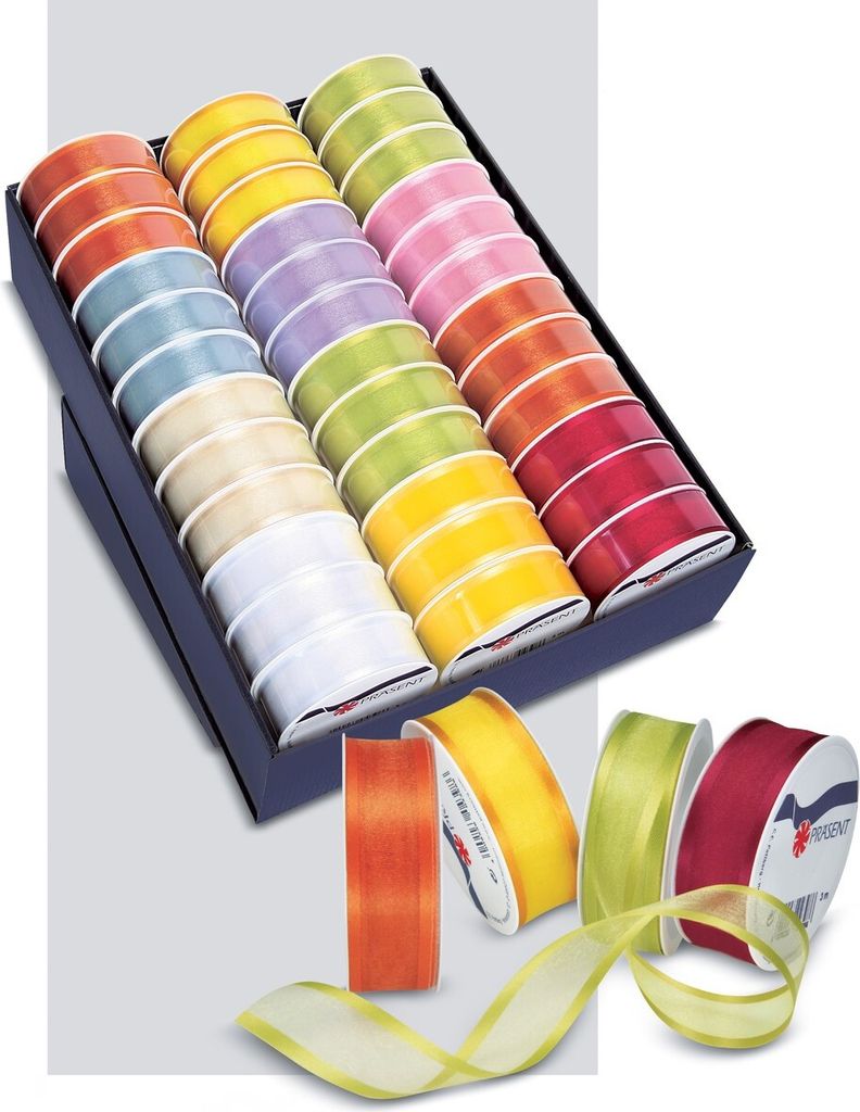 PBS AUSTRIA,PAPIER, BÜRO UND S Zierband Organza Uni 25mmx2m 0 0 0