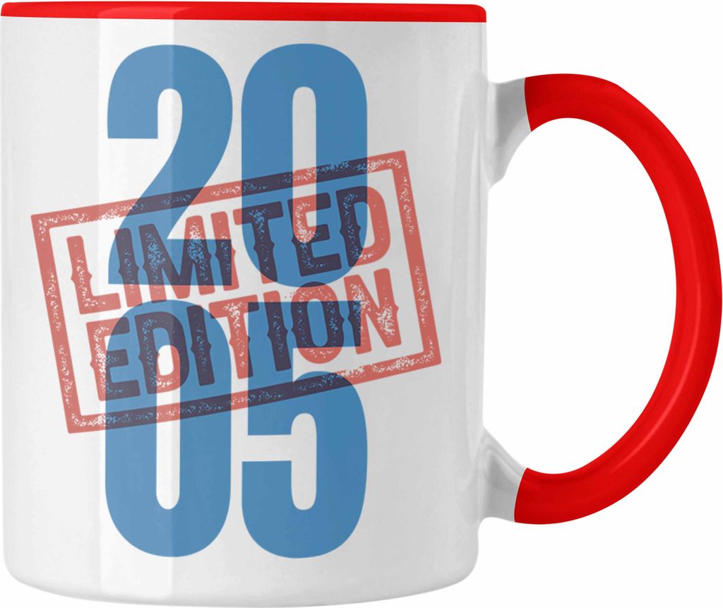 Trendation - 2005 Limited Edition Tasse Geschenk Geurtstag 2005er Baujahr (Rot)