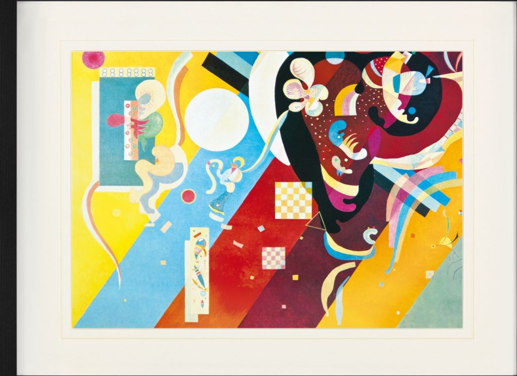 Wassily Kandinsky Gerahmtes Bild Mit Edlem Passepartout | Wand-Bilder | Im Bilderrahmen - Komposition IX, 1936, Detail (60 x 80 cm)