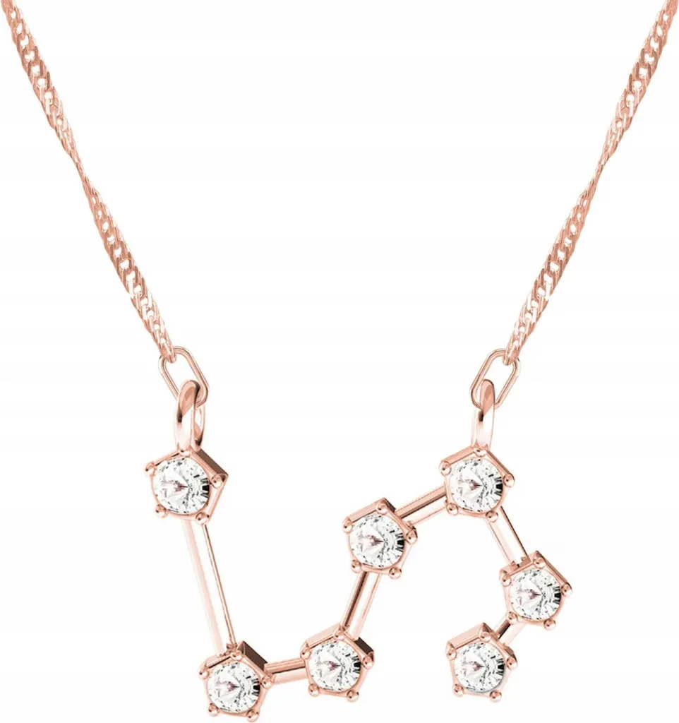 Zodiac Jewelry: Collana Leone Argento 925 Placcata Oro 18k