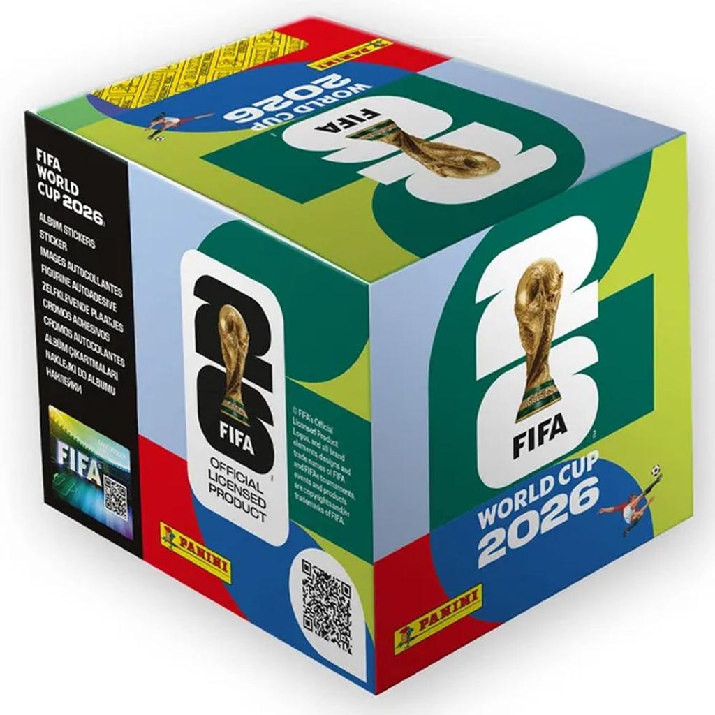 Boîte de 50 autocollants Panini Coupe du monde de football Image du produit 