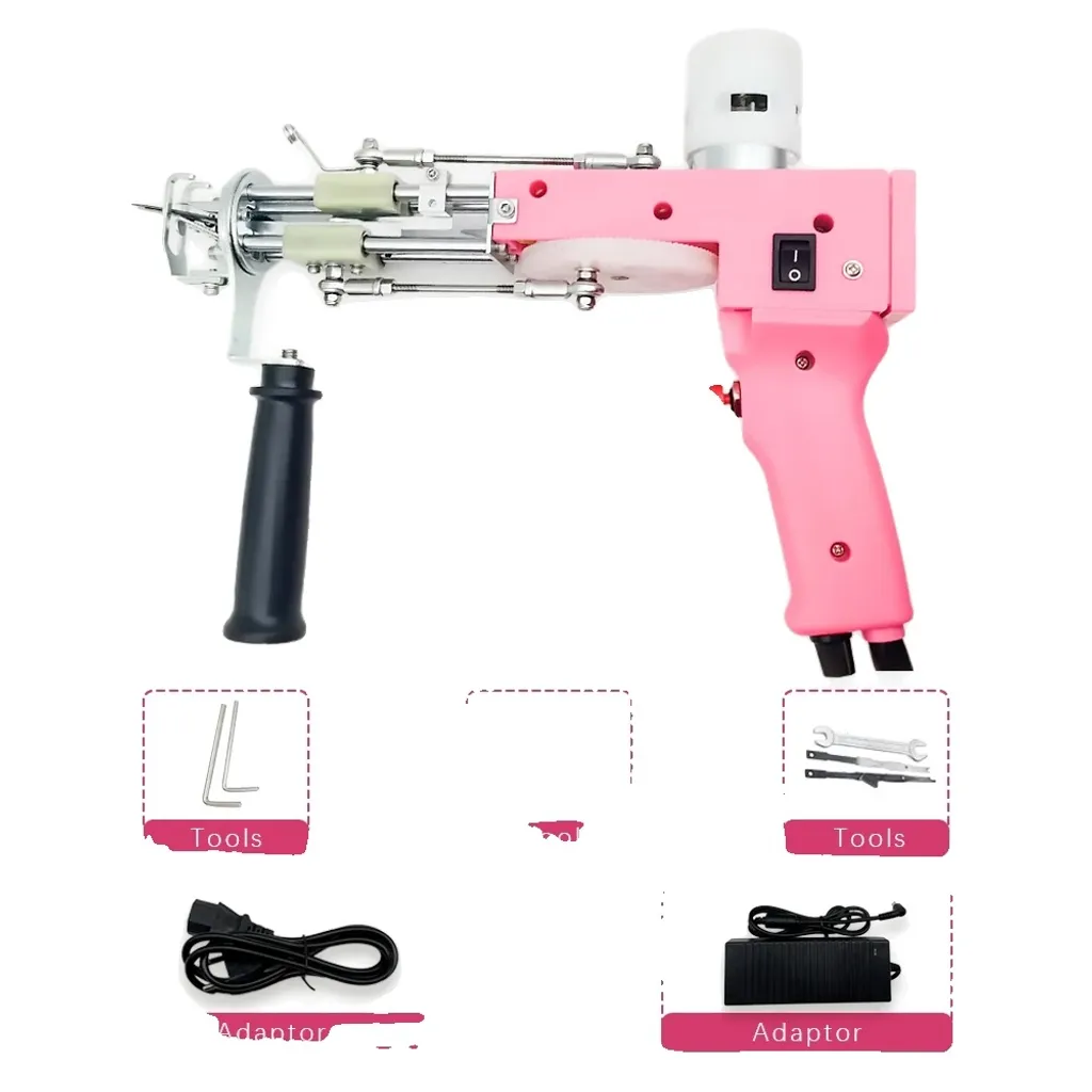 Pistolet de tufting pour tapis personnalisés et DIY déco intérieure