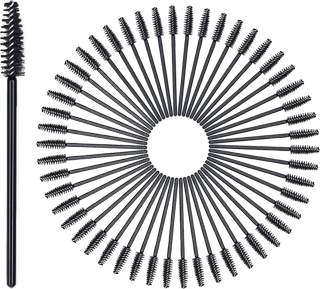 30 Stück Einweg Wimpernbürste, Schwarz Kosmetik Pinsel für Wimpern und Augenbrauen, Wimpernkamm für Wimpernverlängerung