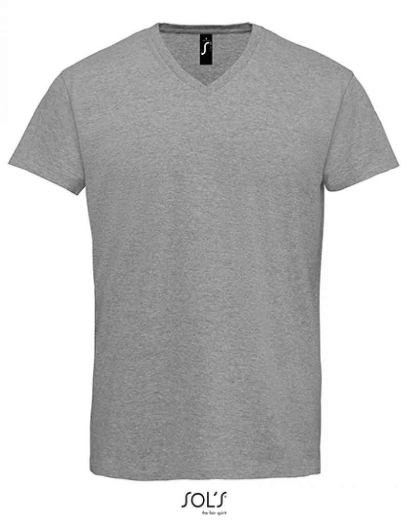 SOLs 02940 | Herren Imperial V-Neck Men T-Shirt - 190 Jersey - Farbe: Grey Melange - Größe: 3XL