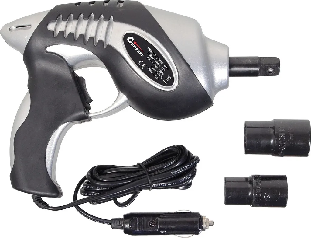 Compass 07250 Avvitatore a Impulsi 12V 100W 340Nm per Cambio Gomme