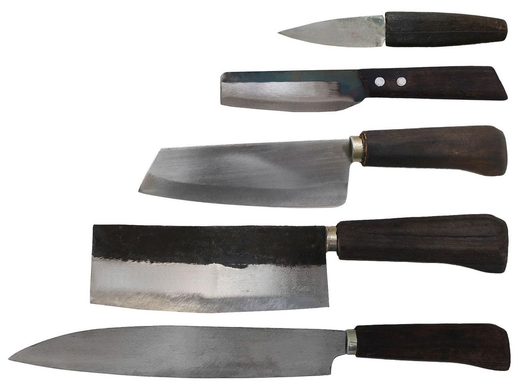 Handgefertigte Messer m. super scharfer Klinge aus Kohlenstoffstahl jedes Stück ein Unikat